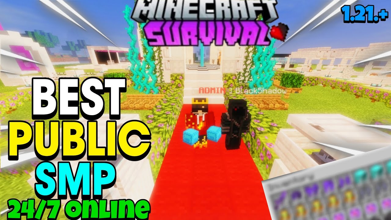 Best Free Survival SMP Server 2026 🔥 | Minecraft Java + Bedrock | 24/7 ...