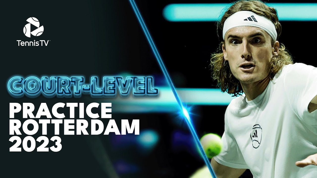 Tsitsipas, Medvedev, Auger-Aliassime, Rublev, Rune and More Court Level Practice Rotterdam 2023