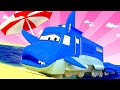 Поезд Трой -  Спецвыпуск к неделе Акул - Поезд Трой Акула - Автомобильный Город 🚄 детский мультфильм