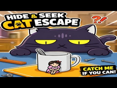 HIDE AND SEEK CAT ESCAPE LIVE #hideandseekcatescape - YouTube
