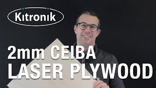 Ceiba Laser Plywood (laserply) from Kitronik