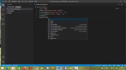 MENGHITUNG VOLUME TABUNG