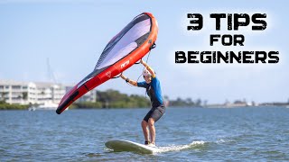 3 tips for beginner wing foilers