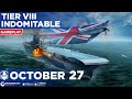 World of Warships Blitz Tier 8 Indomitable 93K Damage 