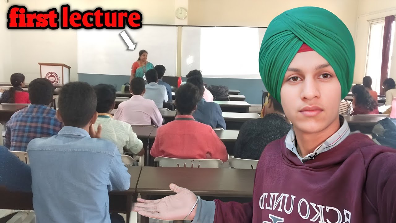 Collage Da Pehla Lecture Lga Lya! | Karan Suhaan Vlogs