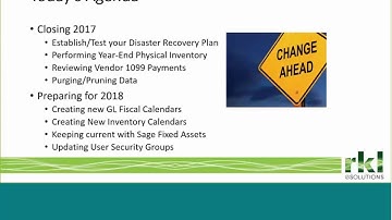 Sage 500 ERP Year-end Processing