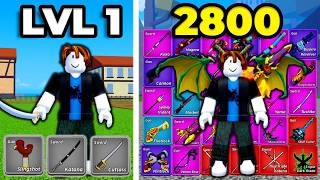 Noob To Max Collecting Every Sword & Gun In Blox Fruits (FULL MOVIE)