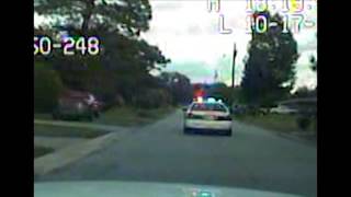 Goose Creek Chase and Wreck DashCam