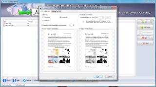 Can I convert a color PDF to grayscale PDF by using A PDF to BlackWhite