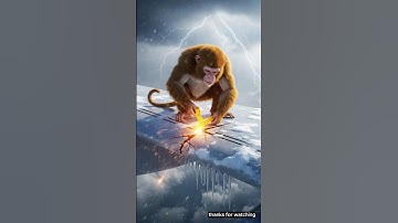 🐵 Monkey Saved Passenger Plane from Blast! 😱✈️ #ai #shorts #monkey