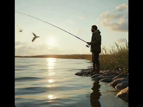Official visualizer for “I’ll Be Fishing” by Catch Moore