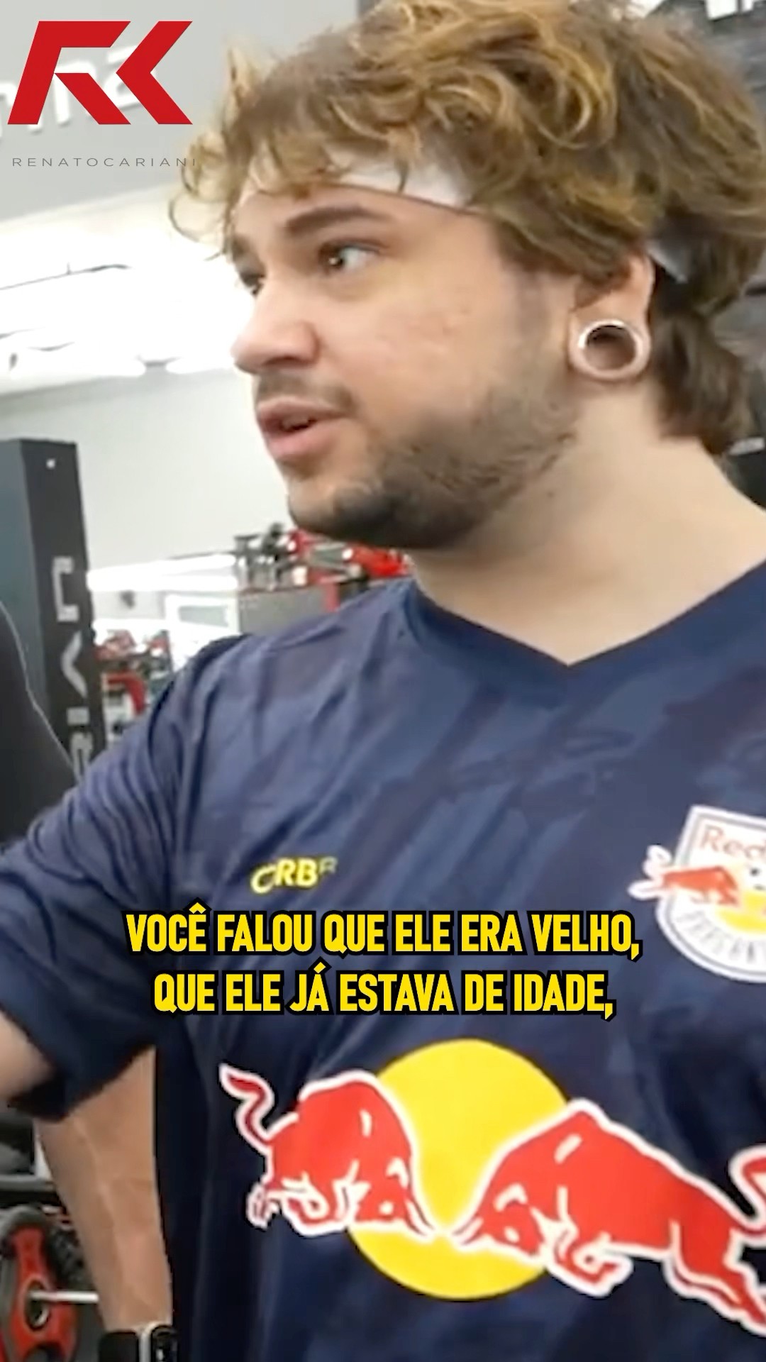 BRINO CONTOU TUDO PARA O CARIANI! ? #renatocariani #toguro #brino #academia #treino #resenha #meme