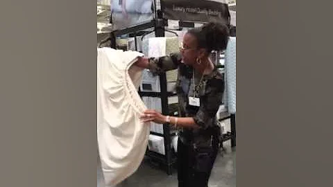 How to fold a fitted sheet in 1 minute by Tonya