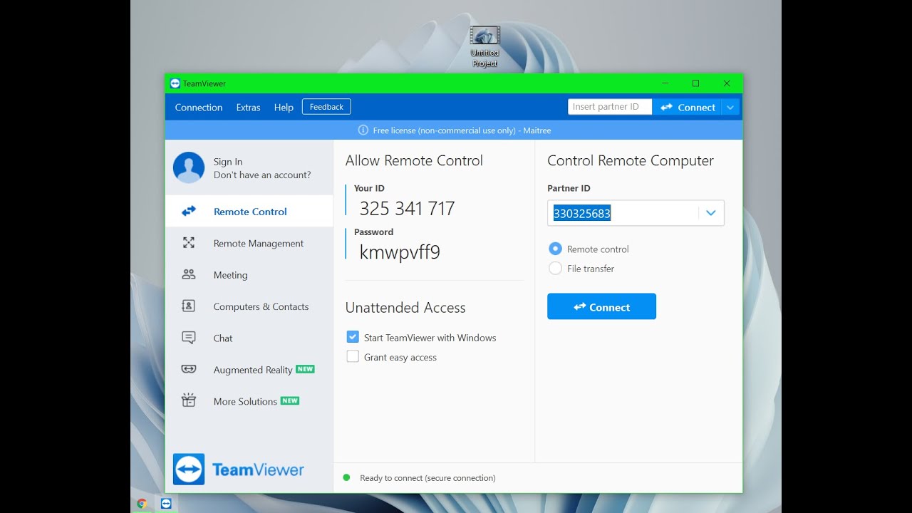 TeamViewer ติดตั้งและสมักบัญชีฟรี 2021