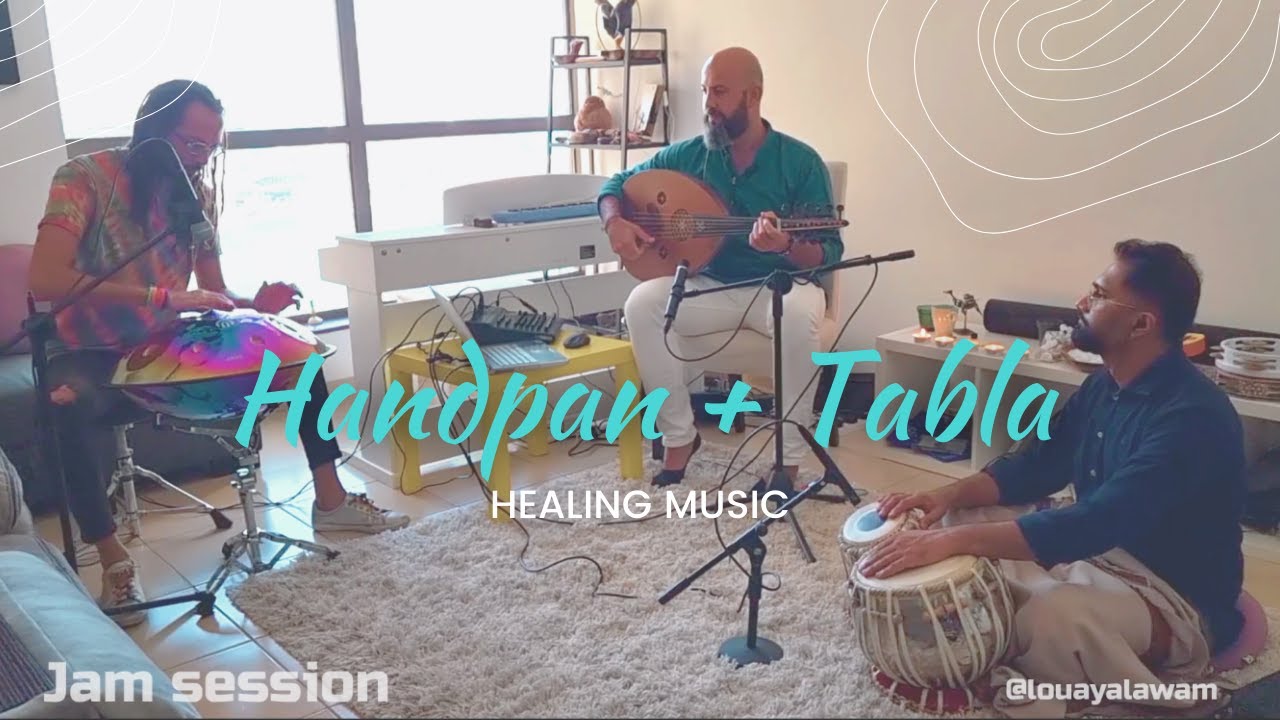 Improvisation music Oud, Handpan and Indian tabla Oud Healing Music