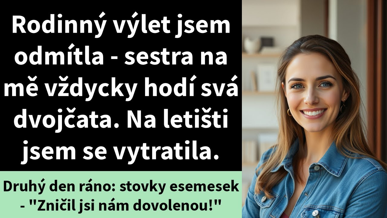 Rodinný výlet jsem odmítla - sestra na mě vždycky hodí svá dvojčata. Na letišti jsem se vytratila.
