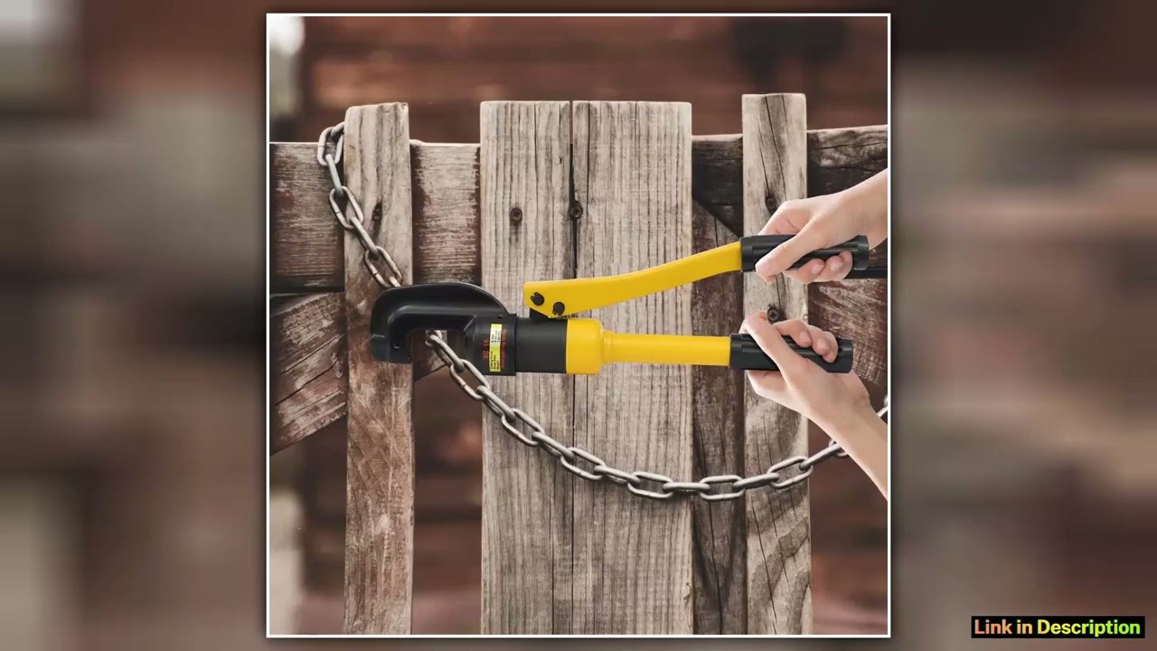 8T Hydraulic Rebar Cutter Heavy Duty Steel Bolt Chain Cutting Tool Ergonomic Non Slip Handle Bolt C