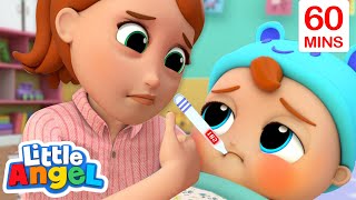 Cepat Sembuh Ya Bayi John! | Little Angel Kartun Anak Anak | Moonbug Kids Indonesia