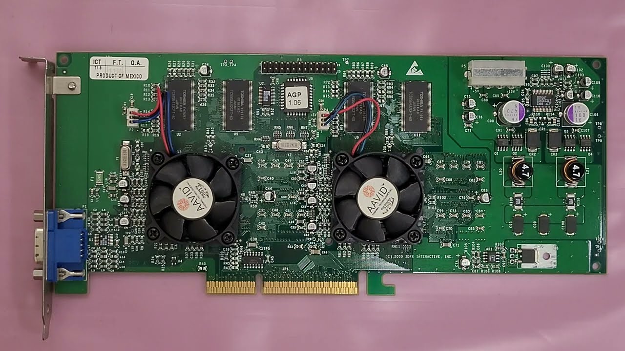 3DFX Voodoo 5 5500 video card 4K closeups for archival