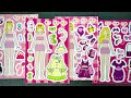 [💗paper diy💗] Barbie Girl Sticker Book 💅 Dress Up, Decorate &amp; Shine in Pink! | Paper Craft ASMR