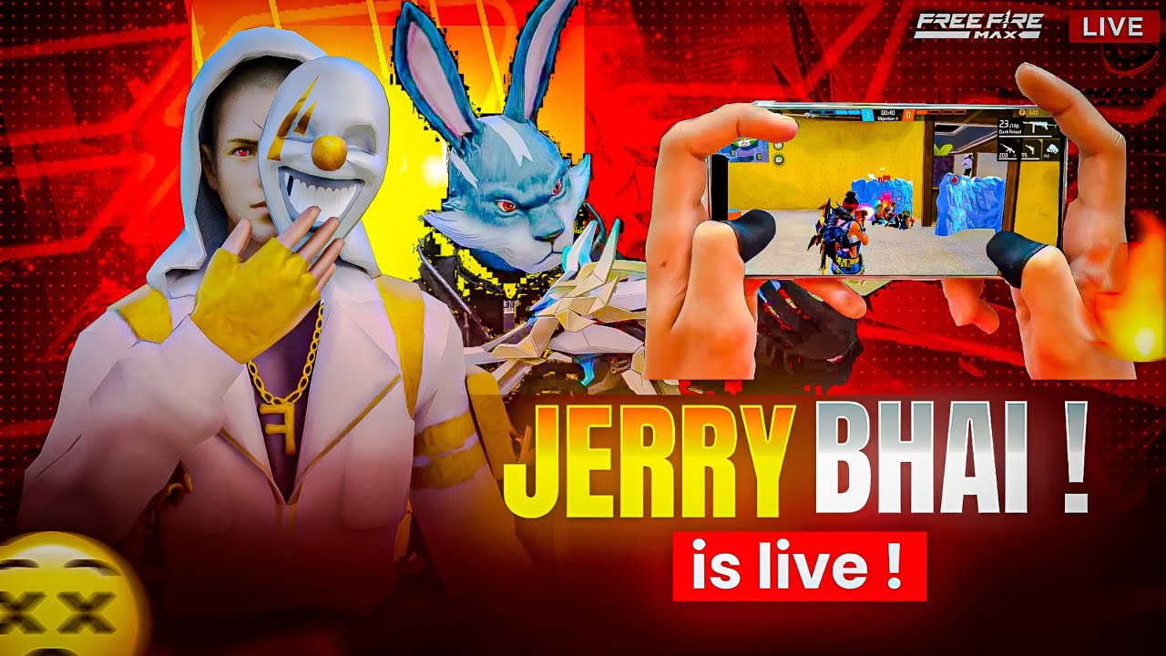 FF LIVE IN TELUGU || JERRY BHAI GAMING || FUN WITH SUBS 💫 || #ff # ...
