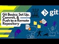 Git Basics Tutorial: Setup, Commit, and Push to Remote Repository | Step-by-Step Guide