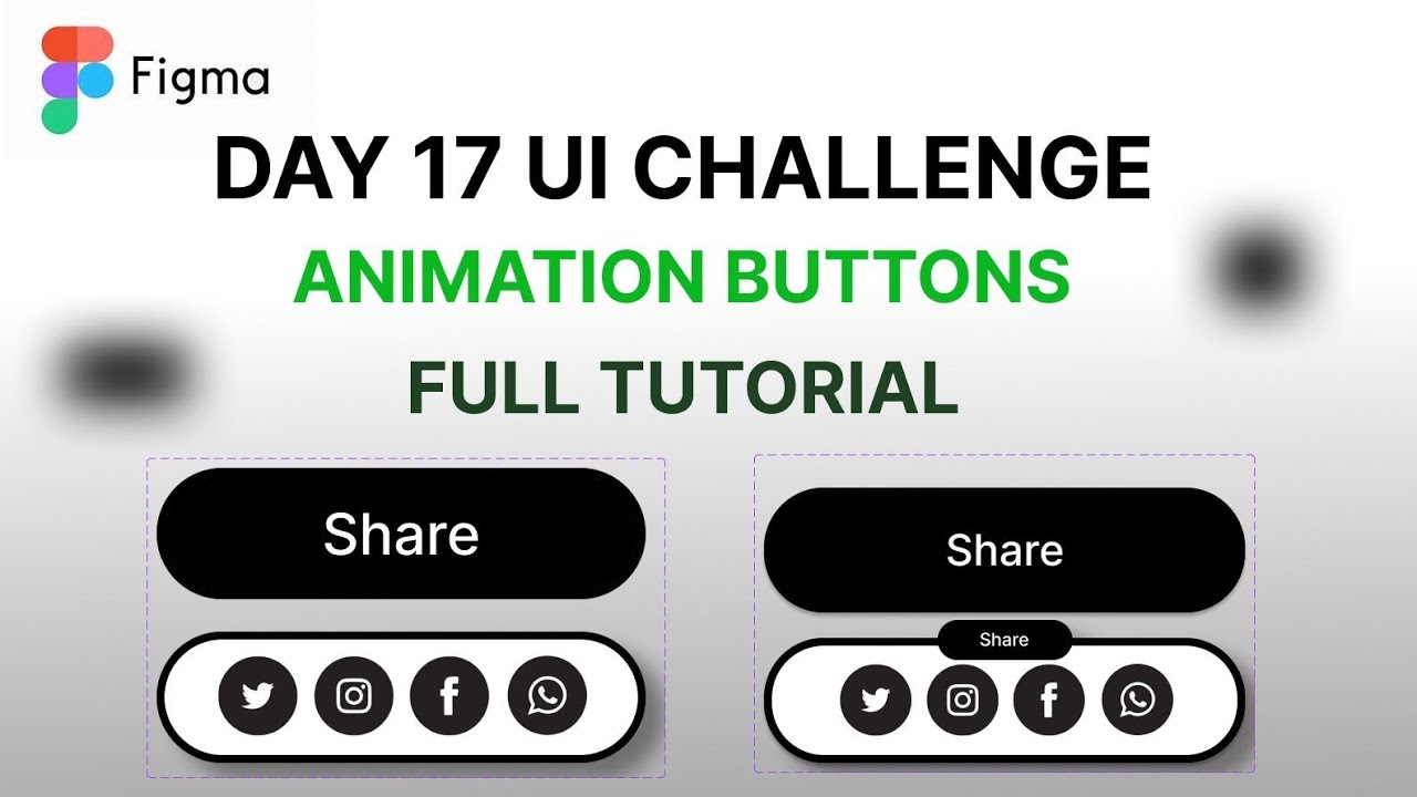 Day 17 UI Animation Challenge | Share Button Animation (Full Tutorial ...