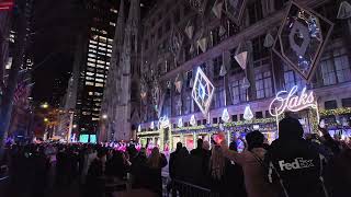 Saks Fifth Avenue Laser Show Opening Night Fireworks & Holiday Lights