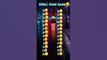 Spell your name with emojis in comments