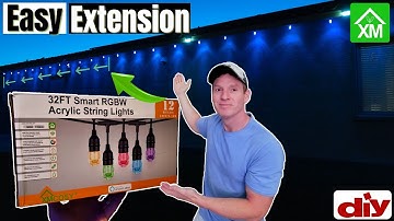 How To Install Outdoor Smart String Lights - 32ft RGBW XMCOSY+