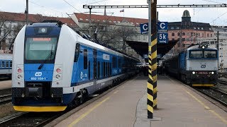 Vlaky Brno hlavní nádraží - 30.3.2018 / Czech Trains Brno Main Station