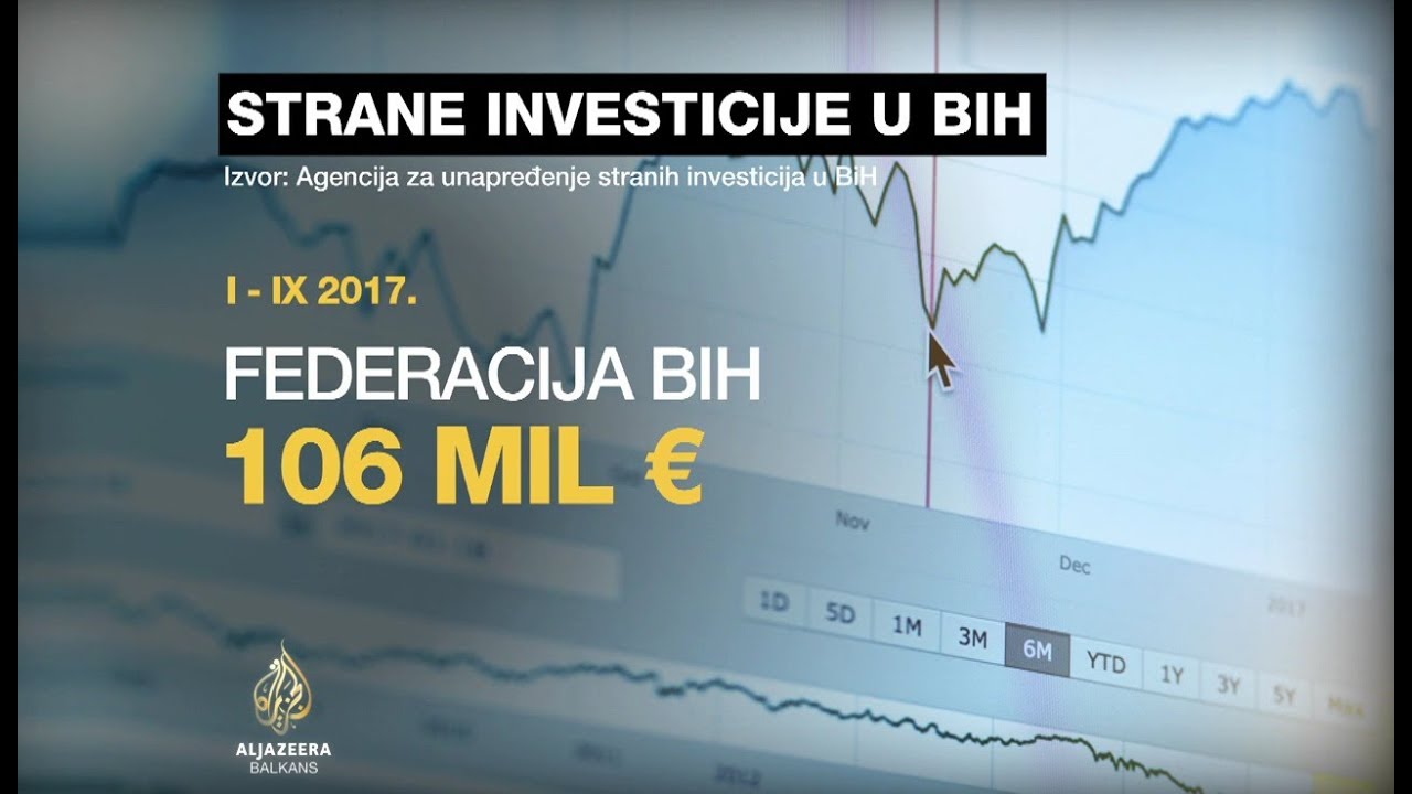 استثمارات في اتحاد البوسنة والهرسك تزيد ستة أضعاف عن استثمارات في جمهورية صربسكا
