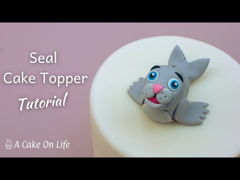 Edible Seal Cake Topper | Seal Cake Topper Tutorial | Seal Sugar Model Tutorial