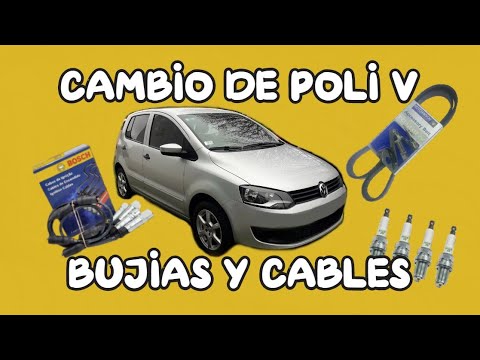 CAMBIO DE POLI V + BUJIAS Y CABLES | VW FOX - YouTube