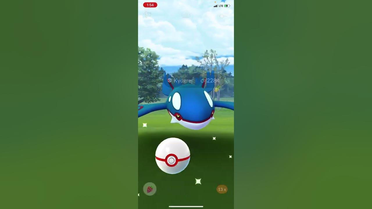 Pineapple 2284cp Kyogre but need to Get 5 Great Throws in a Row for the