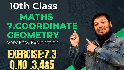 10th Class | MATHS | 7.COORDINATE GEOMETRY | Ex.7.3 Q.No.3,4&5