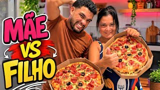Mãe Vs Filho - Desafio Da Pizza