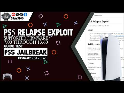 PS5 Jailbreak Relapse Exploit 7.00 through 13.60 | Quick test