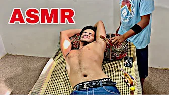 ASMR BODY MASSAGE WITH TICKLE : Stress relief 😮‍💨