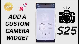 📸 How to Add a Custom Camera Widget to the Home Screen on Samsung Galaxy S25/S25+/Ultra 🔥
