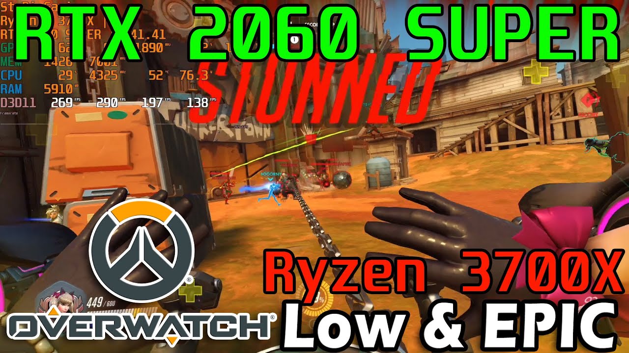 2060 SUPER Overwatch & Epic Gameplay Test With Ryzen 7 3700X - YouTube