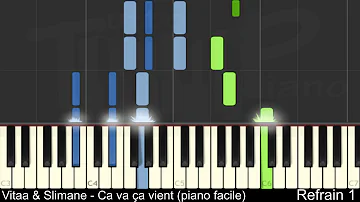 Vitaa & Slimane - Ca va ça vient (piano facile)