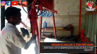 Mesin Es Balok Kaps. 5 Ton / Hari ● Info Pemesanan: 081233044400