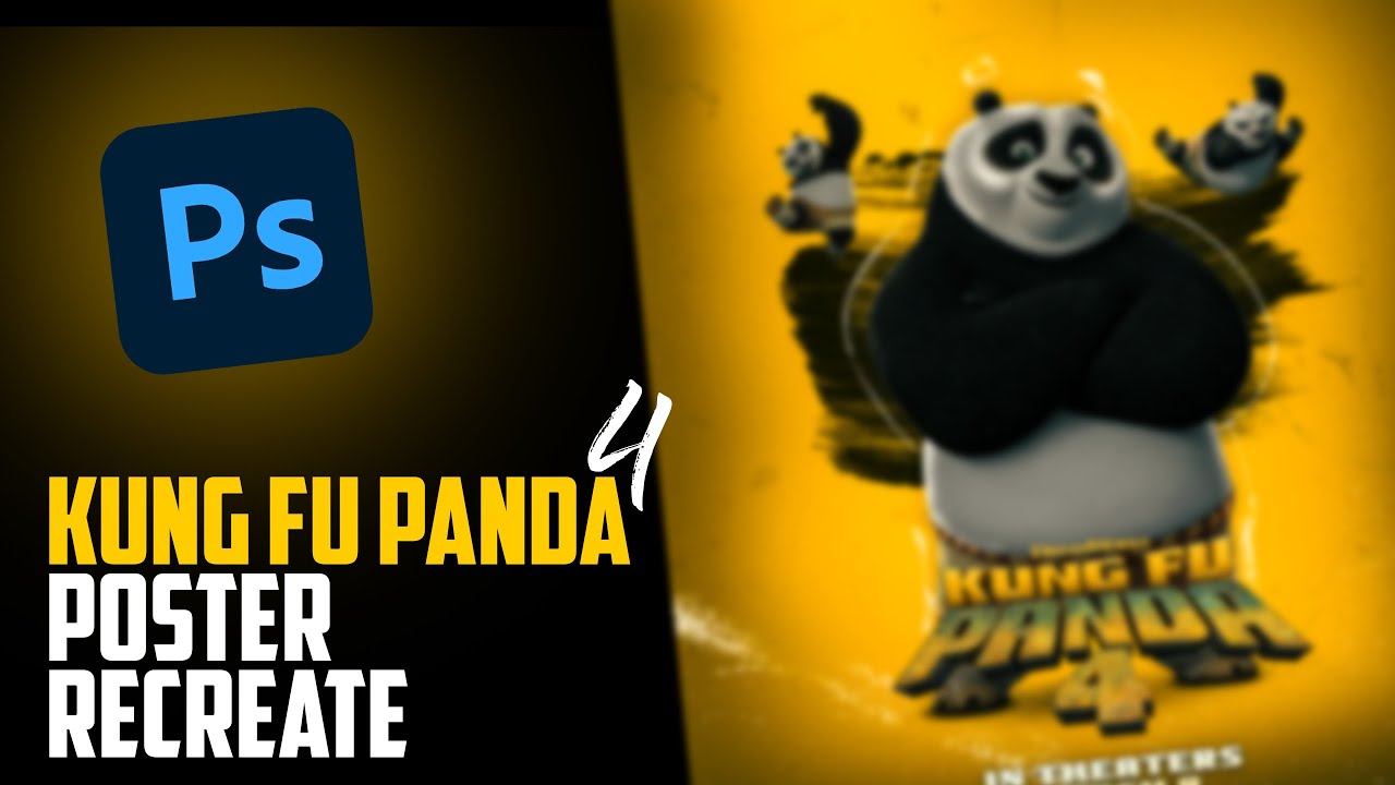 Kung Fu Panda 4, Poster Design Using Photoshop!