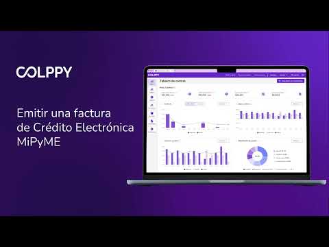 Cómo emitir una Factura de Crédito Electrónica Mipyme en Colppy