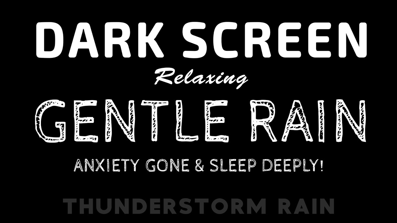 End Anxiety & Stop Panic Attacks Fast! Gentle RAIN Sounds for Instant Sleep & Deep Calm
