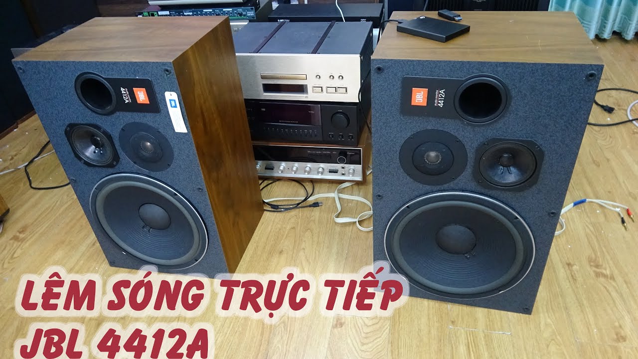 lên sóng trực tiếp Trùm loa kiểm âm mỹ JBL 4412A STUDIO MONITOR