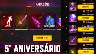 TUDO DO EVENTO DO 5° ANIVERSÁRIO DO FREE FIRE, JUSTIN BIEBER, FREE FIRE 5th ANNIVERSARY EVENT
