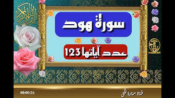 سورة هود - سورة 11 - عدد آياتها 123