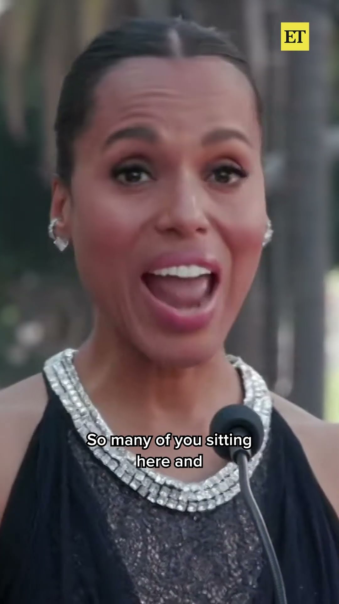Kerry Washington Reacts to Receiving a Star on the Hollywood Walk of Fame #kerrywashington #shorts